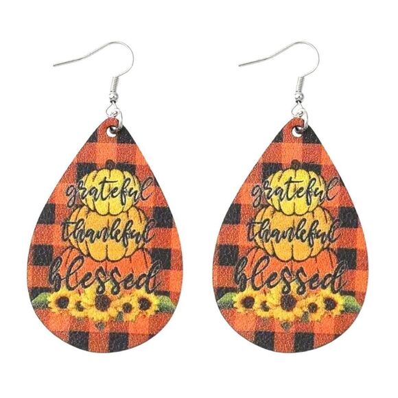 Fall festive dangle earrings - Picture 2 of 6